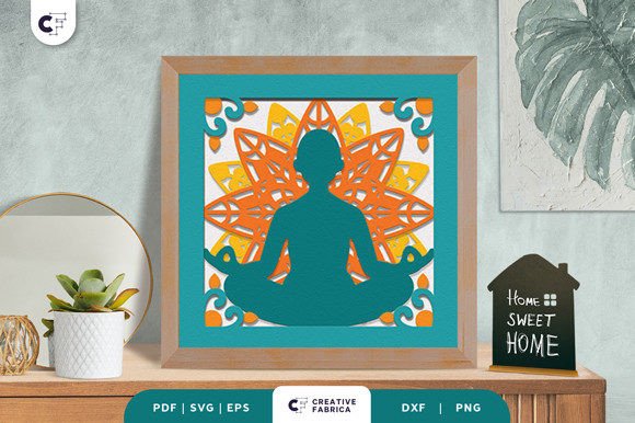 Bringing Serenity Home: The Art of the Namaste Yoga Pose 3D Shadow Box