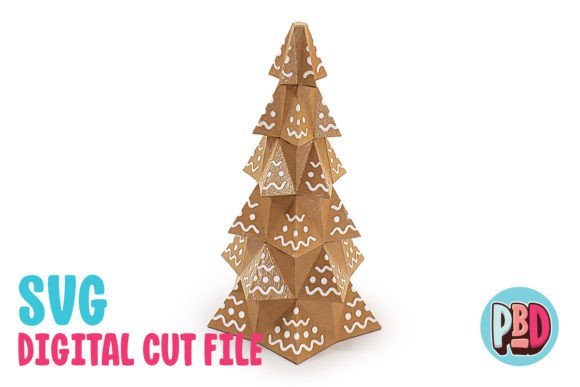 Gingerbread Christmas Tree 3D Papercraft
