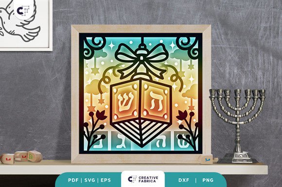 Hanging Driedel 3D Shadow Box