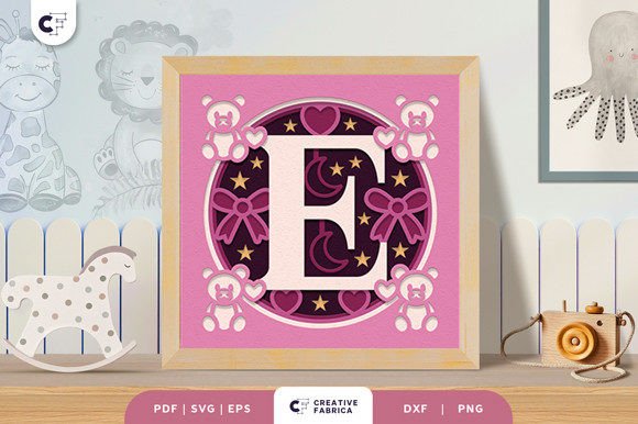 Letters E Baby Girl Alphabet 3D Papercut: A Guide to Creating Stunning Nursery Decor