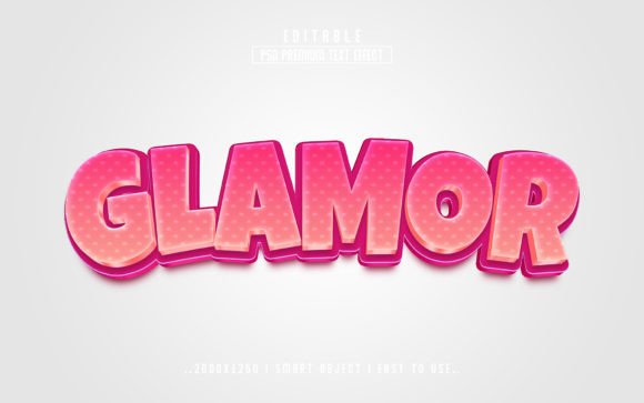 Mastering Visual Impact with the Glamor 3D Editable Psd Text Effect Style