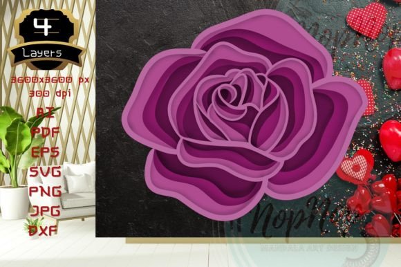 Rose 3D SVG Collection